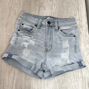 Rue 21 Light Blue Jean Shorts size 0